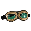 Steampunk Gold/Green Aviator Goggles